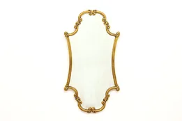 Victorian Design Vintage Gold Painted & Carved Bedroom Wall Mirror #44584