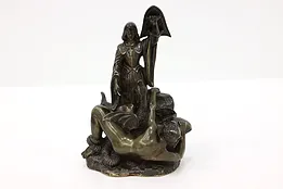 Antique 1900 French Bronze Sculpture, Fall of Lucifer #43799