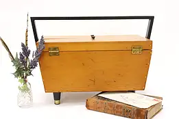 Midcentury Modern 1950s Storage, Sewing or Picnic Box #44318