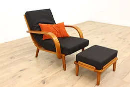 Vintage Midcentury Modern Lounge Chair and Ottoman, Conant-Ball #44579