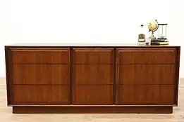 Midcentury Modern Vintage Walnut Dresser or Chest, TV Console Dillingham #41131