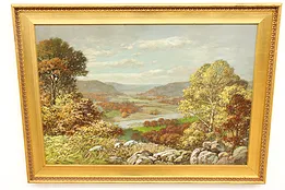 Summery Landscape Original Oil Painting, Lebrun Jenkins 41" #43736