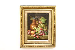 Victorian Antique Original Still Life Fruit Oil Painting, Bale 27" #44085
