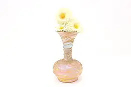 Art Nouveau Antique Blown Aurene Art Glass Vase with Gold Threads #44660