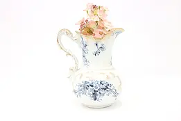 Victorian Antique English China Hot Water Pitcher, Grindley #44842