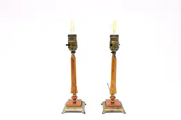 Pair of Art Deco Antique 1920s Bakelite Boudoir Lamps #44447