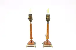 Pair of Art Deco Antique 1920s Bakelite Boudoir Lamps #44447