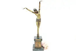 Ramses Entertainer Bronze Art Deco Vintage Sculpture After Chiparus #43585