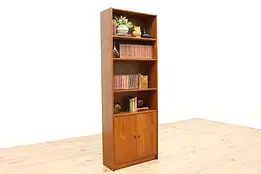 Midcentury Modern 1960s Vintage Danish Teak Bookcase or Bath Cabinet #40561