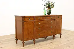 Satinwood & Mahogany Antique Buffet, Sideboard, Server, Widdicomb #41594