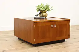 Midcentury Modern Vintage Danish Teak 2 Door Coffee or End Table #44696