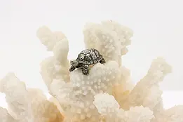 Miniature Vintage Pewter Turtle Sculpture #45027