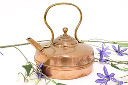 Farmhouse Vintage Copper & Brass Tea or Hot Water Kettle #45066