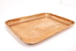 Farmhouse Antique Hand Hammered Solid Copper Serving Tray #45046