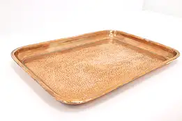 Farmhouse Antique Hand Hammered Solid Copper Serving Tray #45046