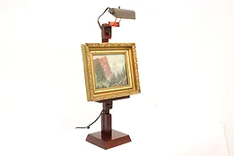 Traditional Vintage Small Artist Painting Tabletop Easel with Light #44445