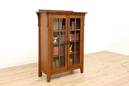Arts & Crafts Mission Oak Craftsman Bookcase, Display Cabinet, Kincaid #45219