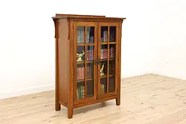 Arts & Crafts Mission Oak Craftsman Bookcase, Display Cabinet, Kincaid #45219