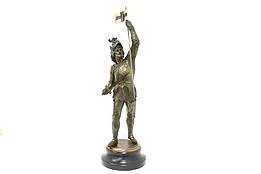 Cavalier in Armor Statue Antique Bronze Finish Sculpture #43894