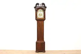 Antique English 1840s Tall Case Grandfather Clock, Turnbull #39869