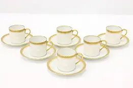 French Limoges Antique 6 Demitasse C/S Coffee Set #45254