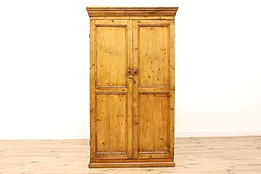 Farmhouse Antique Pine Kitchen Pantry Cupboard or Cabinet #33867