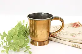 Farmhouse Antique Copper Pub Mug Queen Victoria Stamp 1892 #45070