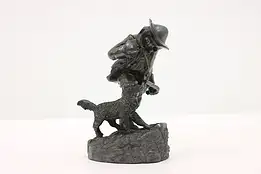 Victorian Hunter & Dog Antique Sculpture, Simpson Hall #45570