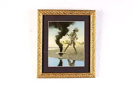 Art Deco Man & Genie Antique Art Print Maxfield Parrish 10" #45270