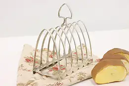 Silverplate English Antique Toast Rack or Letter Holder #45155