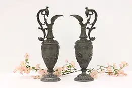 Pair of Renaissance Antique Ewers or Pitcher Sculptures #44282