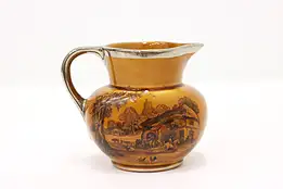 Farmhouse Pottery Antique English Creamer Pitcher, Hanley #45585