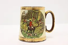English Fox Hunting Vintage Painted Ceramic Mug, Gibsons #45587