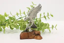 Eagle Vintage Sculpture on Free Form Wood Base #44853