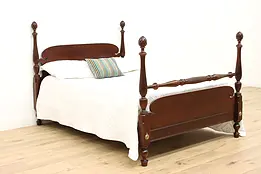 Georgian Design Vintage Full Size Poster Bed, Pineapples #36644