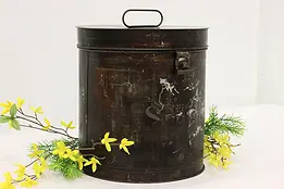 Farmhouse Antique Painted Tin Sugar or Flour Container #45560