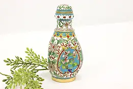 Chinese Traditional Cloisonne Vintage Inlaid Enamel Bottle #44538