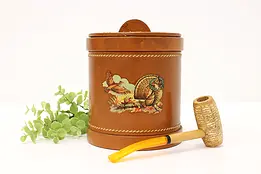 Farmhouse Leather Tobacco Humidor, Wild Game, Banded Star #45777