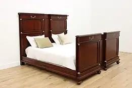 Pair of Classical Antique Mahogany Narrow Twin Single Beds #35275