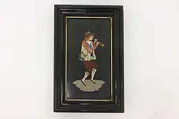 Pied Piper Antique Pietro Dura Hardstone Mosaic 9.5" #45319