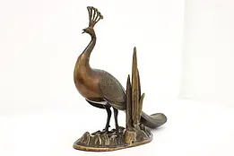 Bronze Statue Vintage Peacock Sculpture #45654