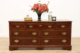 Georgian Design Vintage Banded Mahogany Dresser, Drexel #45843