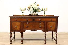 Tudor Design Antique Buffet, Sideboard, Bar Cabinet Rockford #46010
