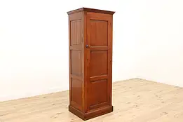 Farmhouse Antique Oak Kitchen Pantry Cupboard Bath Cabinet #34249