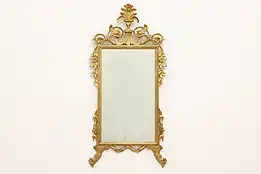 Georgian Design Antique Carved Gold Hall Mirror #45077