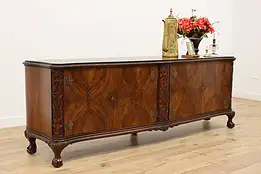 Italian Renaissance Antique 8' TV Console, Server, Sideboard #46220