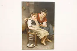 Sulking Girl Vintage Oil Painting after Bougereau, HQJ 36" #45134