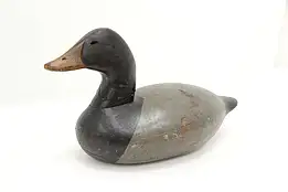 Farmhouse Carved Folk Art Antique Duck Decoy Sculpture #44788