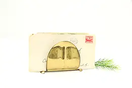Brass Vintage Desk Letter Napkin Holder, Scan Sweden #45091