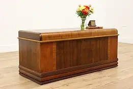 Art Deco Waterfall Vintage Cedar Chest or Trunk, Cavalier #46347